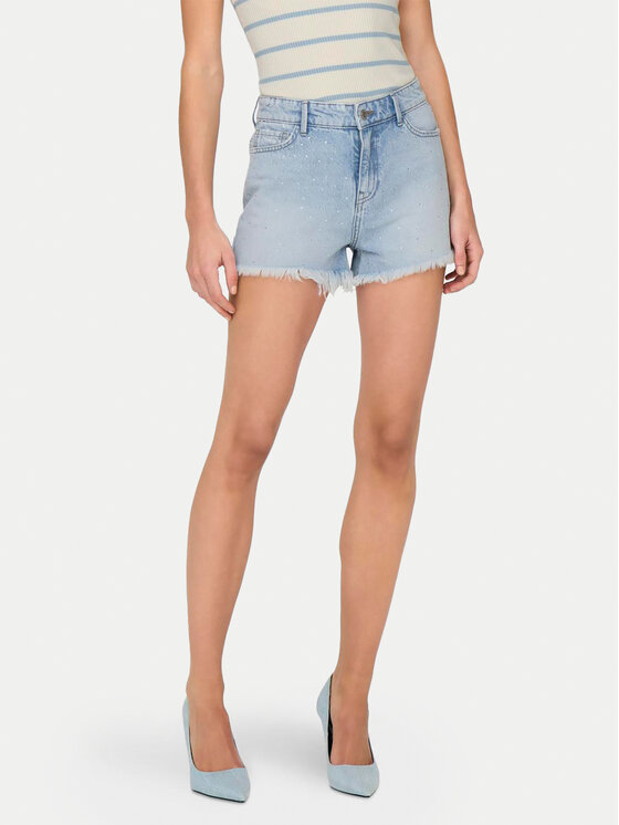 ONLY ONLY Pantaloni scurți de blugi Pacy 15319104 Albastru Regular Fit