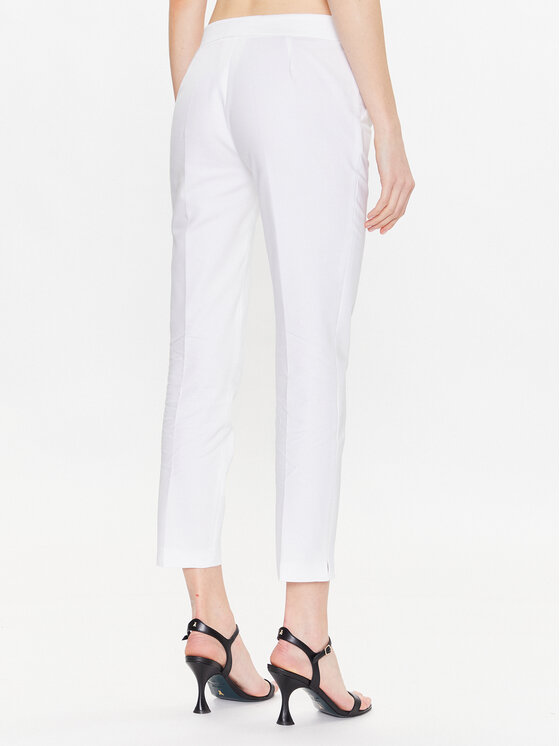 Pantaloni di tessuto Acuto 539997 Bianco Regular