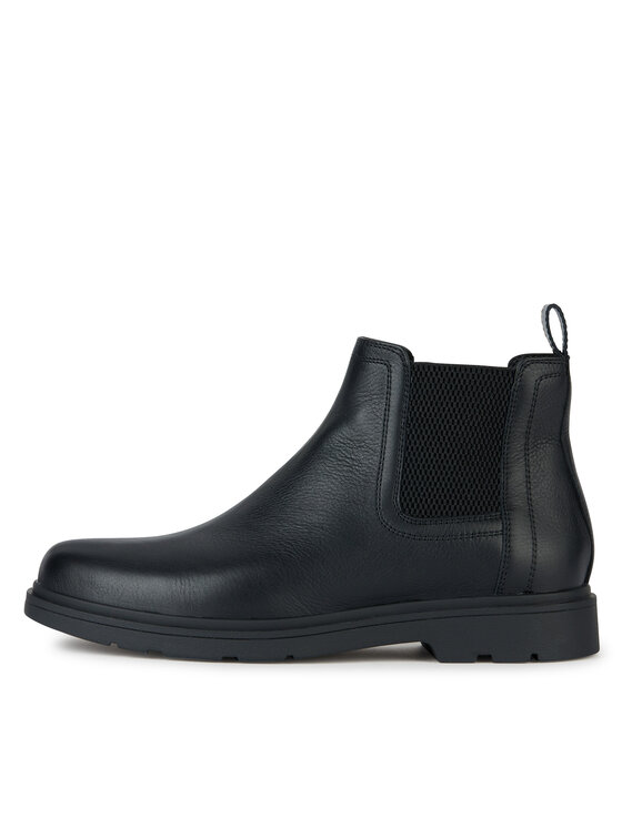 Geox Geox Členková obuv s elastickým prvkom U Spherica Ec1 U36D1C 00046 C9999 Čierna