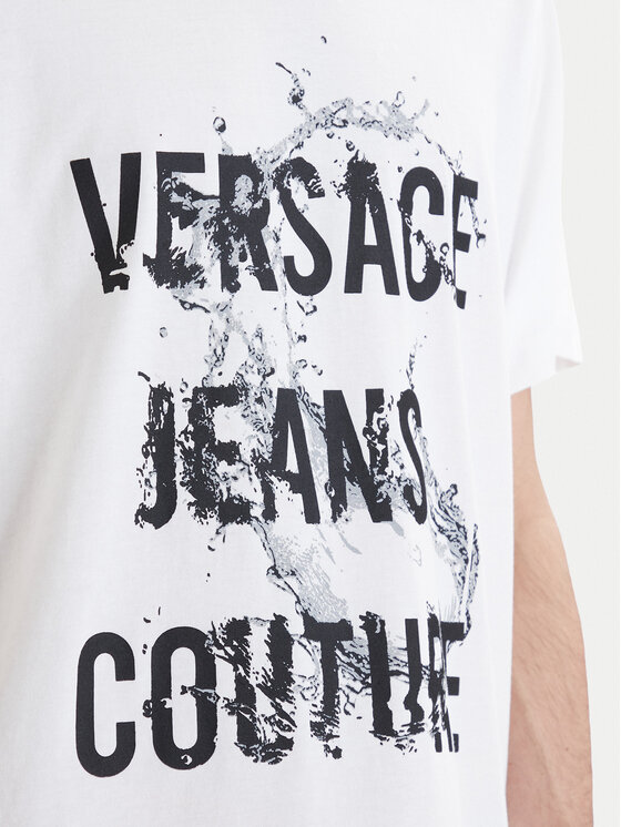 Versace Jeans Couture Versace Jeans Couture T-särk 80GAHC01 CJ01C Valge Regular Fit