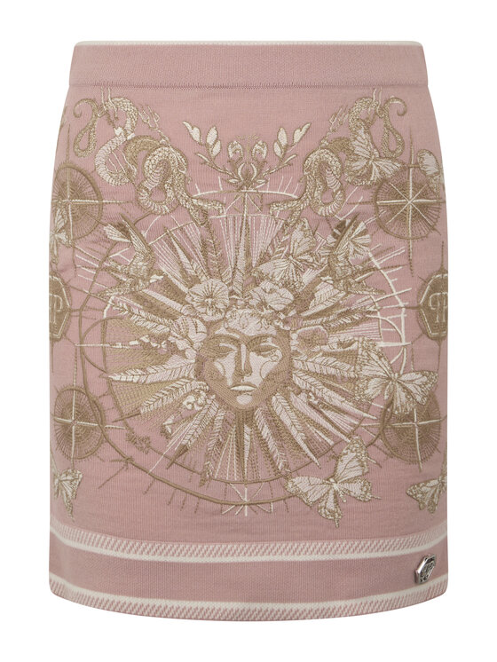 PHILIPP PLEIN PHILIPP PLEIN Spódnica mini 28996 Różowy