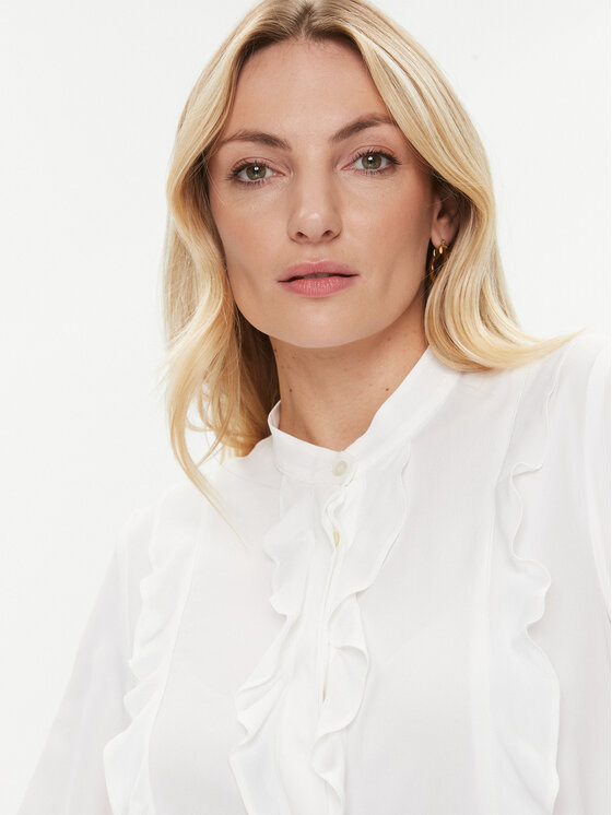 Marella Marella Blusa Aguzze 2331160536200 Écru Regular Fit