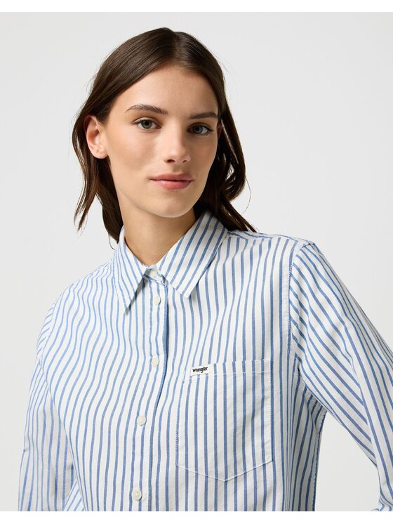 Wrangler Wrangler Koszula 112370778 Niebieski Regular Fit