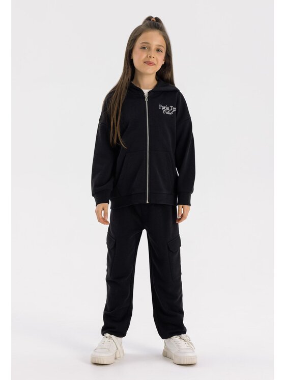 Bluza, rozmiar 128 1/34, Czarny, 22fleece43
