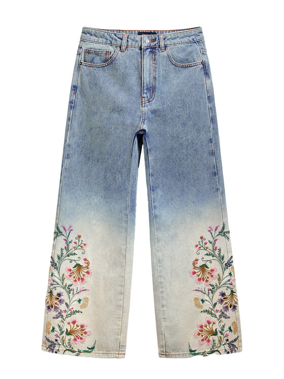 Desigual Desigual Jeansy Texas 25SWDD01 Niebieski Straight Fit