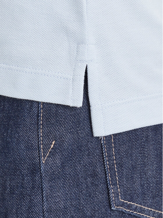 Gant Gant Тениска с яка и копчета Sheild 4200870 Светлосиньо Slim Fit
