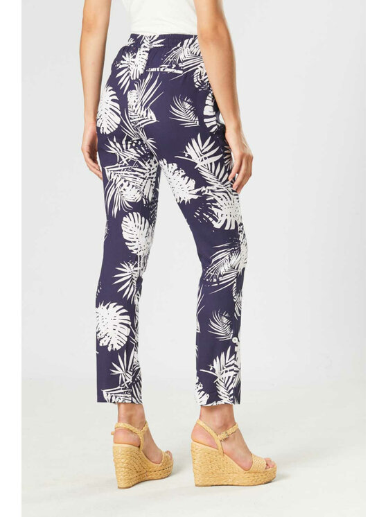 QUIOSQUE QUIOSQUE Dámské kalhoty 3LT001 Tmavomodrá Regular Fit