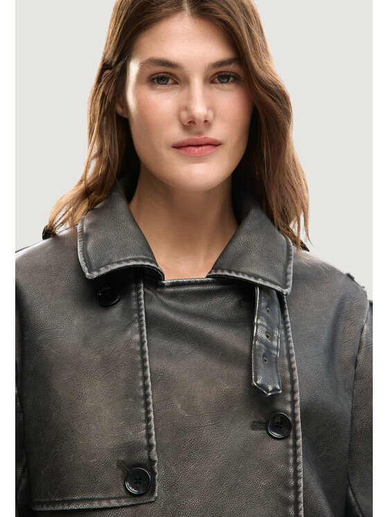 Desigual Desigual Tenchcoat CHAQ_DUOLO Weiß Casual Fit