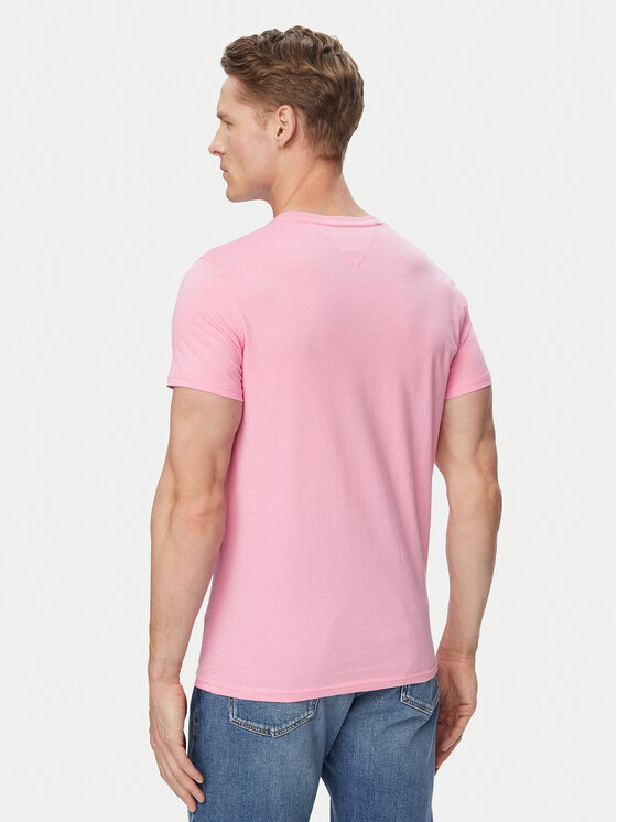 Tommy Jeans Tommy Jeans T-shirt DM0DM04411 Svijetlo roza Slim Fit