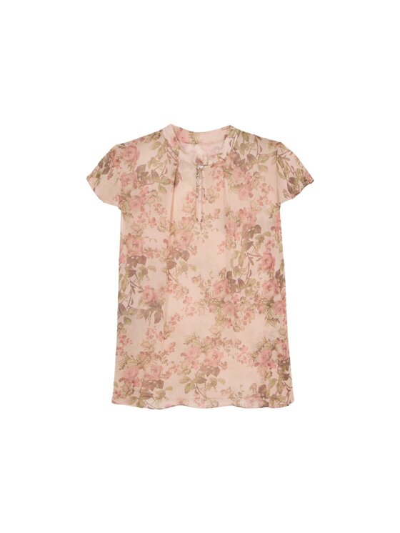 Oltre Oltre Blusa 2020J000785N0R6 Rosa Regular Fit