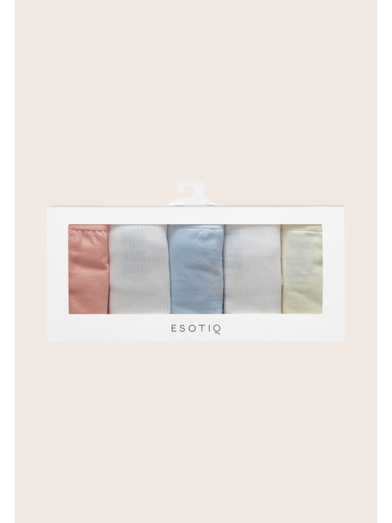 Esotiq Esotiq Komplet 5 par fig klasycznych 43194 Kolorowy