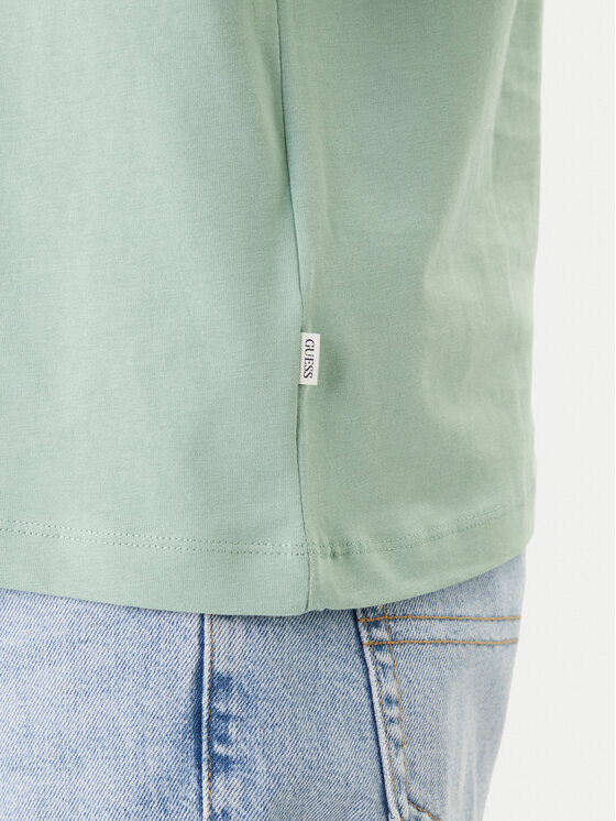 Guess Jeans Guess Jeans Majica M5RI74 K8FQ4 Zelena Regular Fit