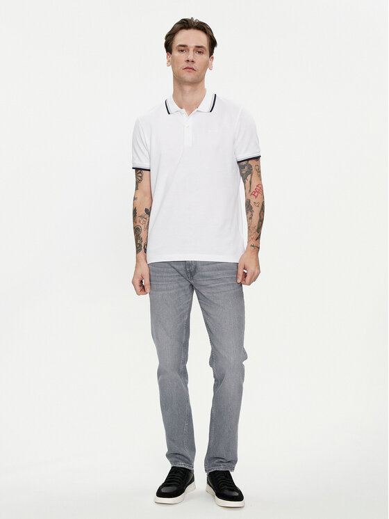 Geox Geox Pólóing M4510Q T2649 F1492 Fehér Regular Fit
