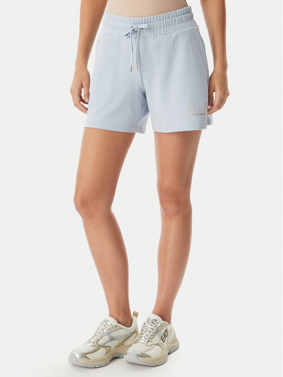 EA7 Emporio Armani Szorty sportowe 7W000269 AF12482 U9309 Niebieski Regular Fit