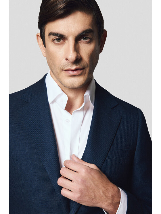 Lancerto Lancerto Marynarka Monreale MA131125000018 Granatowy Slim Fit