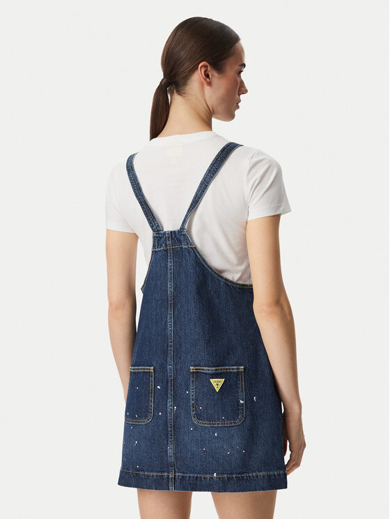 Guess Jeans Guess Jeans Džinsinė suknelė W6YKAS D2259 Mėlyna Regular Fit