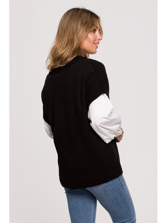 BeWear BeWear Sveter BK076 Čierna Comfortable Fit