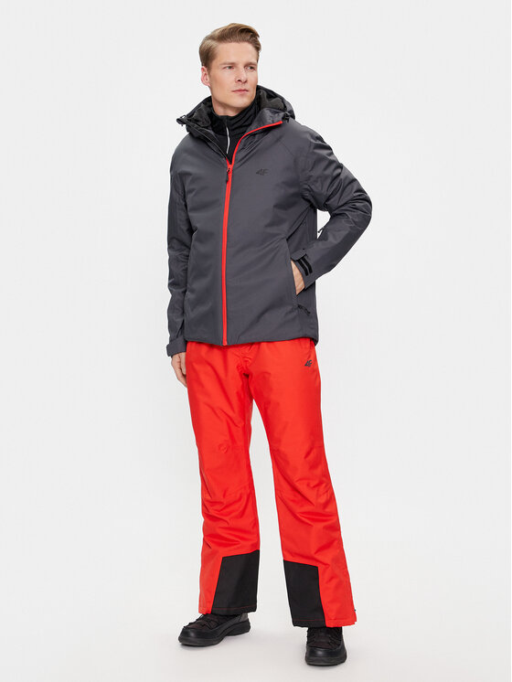4F 4F Skijacke 4FAW23TTJAM305 Grau Regular Fit