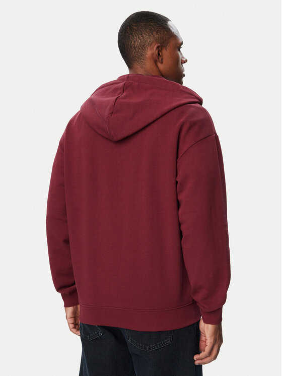 HUGO HUGO Bluza Dapozip 50548651 Bordowy Relaxed Fit