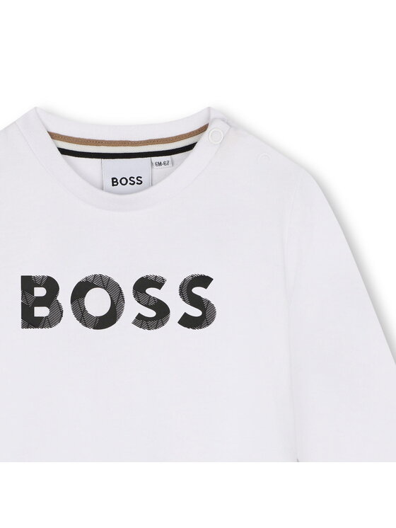 BOSS Boss Bluza J51292/10P Biały Regular Fit