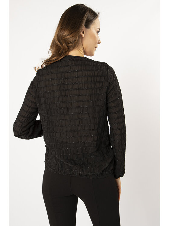 QUIOSQUE QUIOSQUE Halenka PLUMETI SHIRT Černá Regular Fit