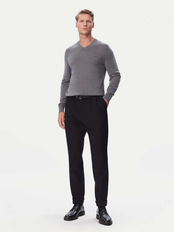 BOSS BOSS Светр H-Melba-L 50571907 Сірий Regular Fit