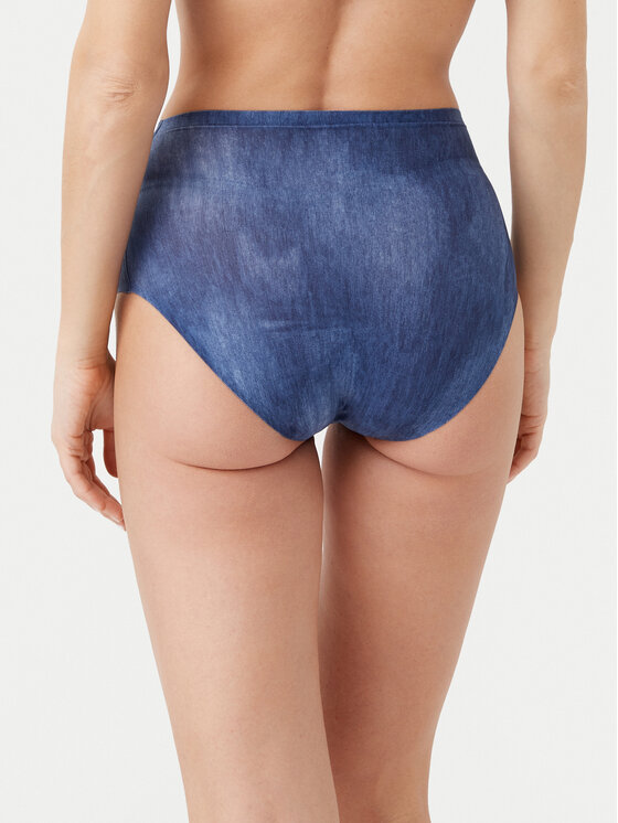 Chantelle Chantelle Klasične spodnje hlačke z visokim pasom Soft Stretch C11D70 Modra