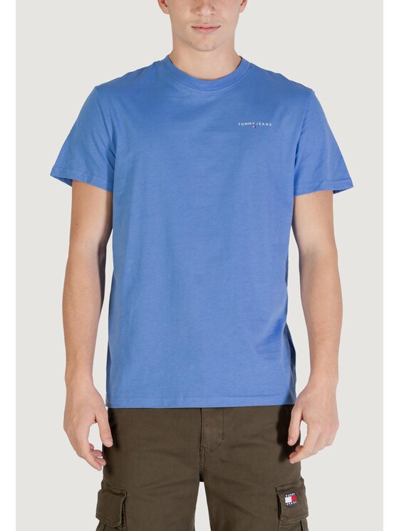 Tommy Jeans Tommy Jeans T-shirt TJM SLIM LINEAR CHES Blu Slim Fit