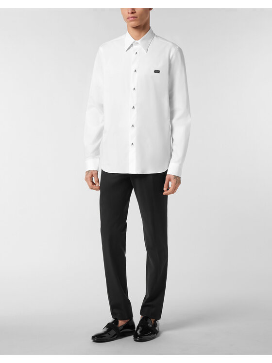 PHILIPP PLEIN PHILIPP PLEIN Koszula 27039 Biały Fitted Fit