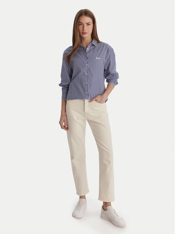 Guess Guess Košeľa W6GH39 W1849 Modrá Relaxed Fit