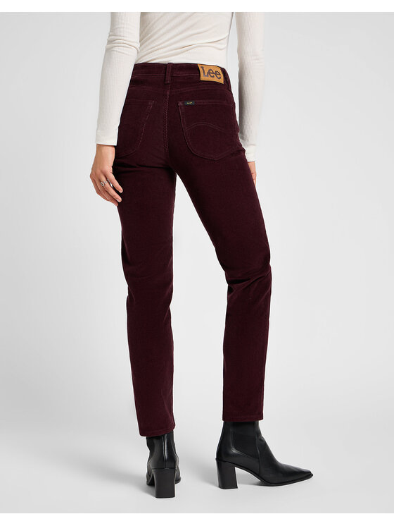 Lee Lee Pantaloni di tessuto CAROL Rosso Straight Fit
