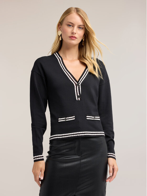 Motivi Motivi Maglione M358W004063N0S1 Nero Regular Fit