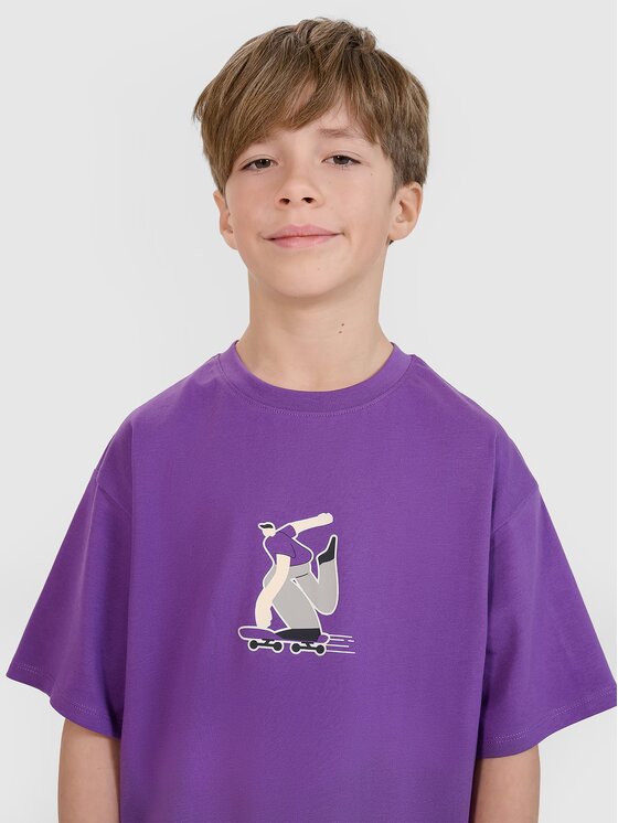 4F 4F T-shirt 4FJRSS25TTSHM2641-51S Viola Oversize
