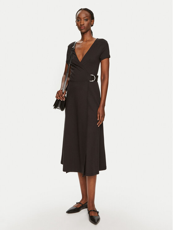 Tommy Hilfiger Tommy Hilfiger Ежедневна рокля Utility WW0WW42578 Черен Regular Fit