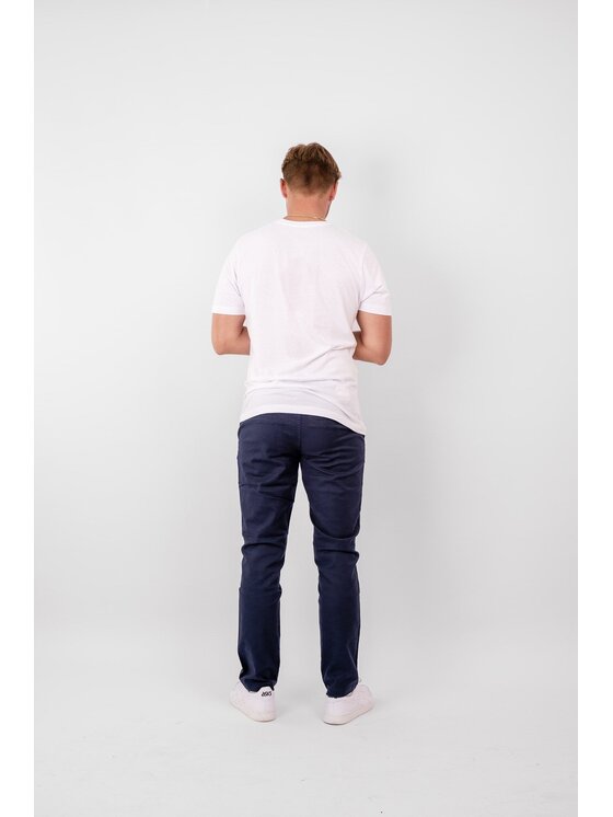 TeeShoppen TeeShoppen Chinosy 'Perform Collection' Granatowy Regular Fit