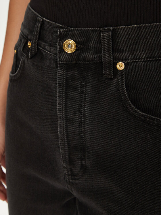 JACQUEMUS JACQUEMUS Jeansy 24E241DE035 Czarny Regular Fit