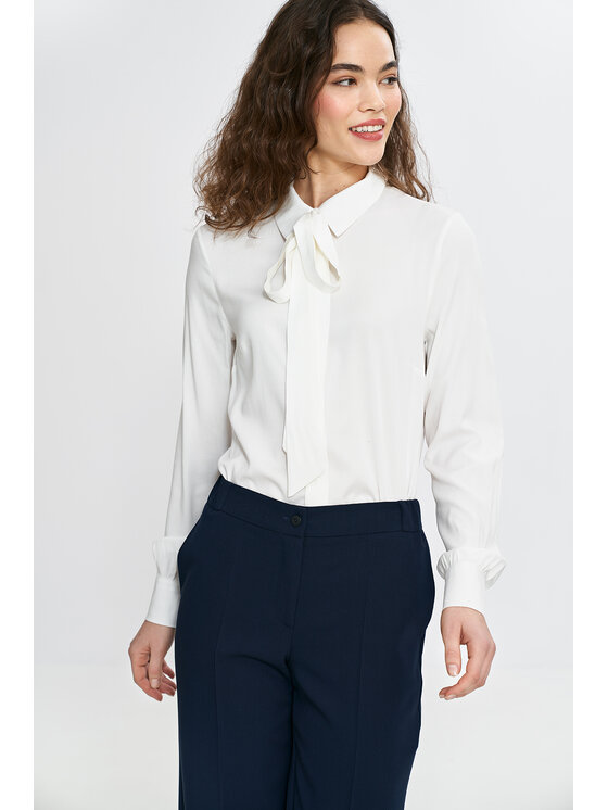 NIFE NIFE Kalhoty z materiálu SD113 Tmavomodrá Regular Fit