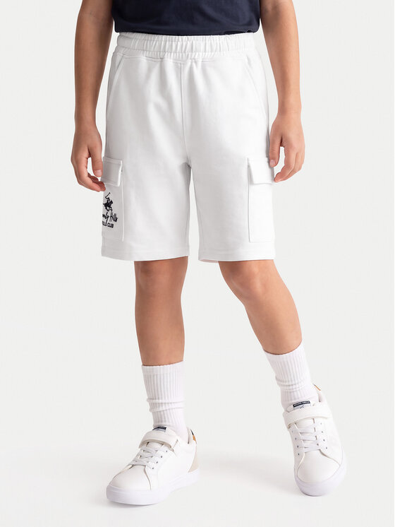 Beverly Hills Polo Club Beverly Hills Polo Club Stoffshorts 76B6SF0028T Weiß Regular Fit