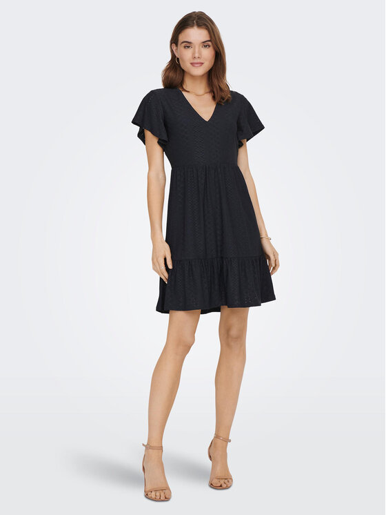 ONLY ONLY Každodenné šaty 15289687 Tmavomodrá Regular Fit