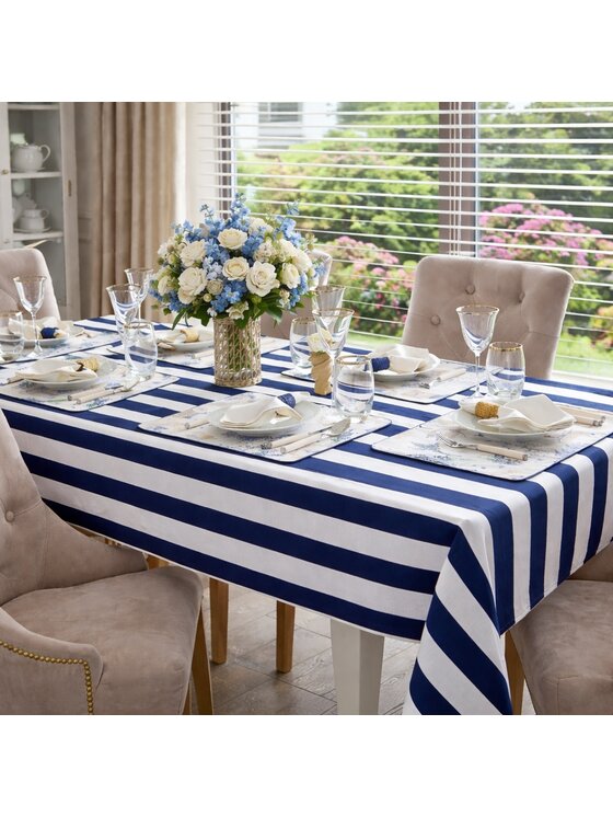 Roseberry Home Roseberry Home Obrus Dandy Navy Blue Niebieski