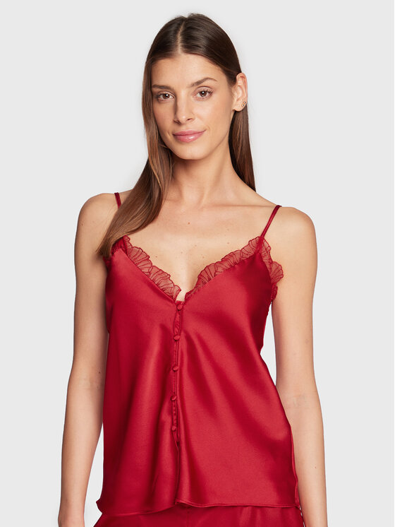 Etam Pyžamový top Ombrelle 6531095 Červená Regular Fit