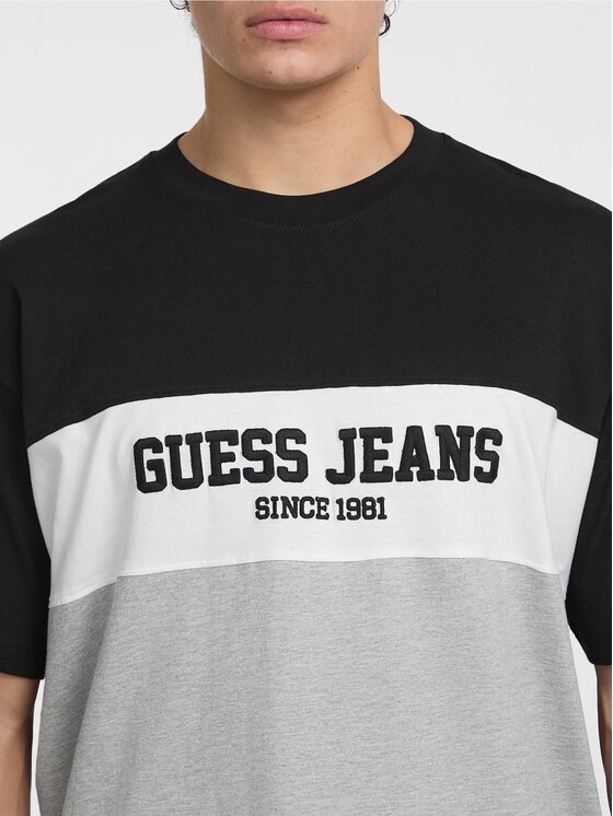 Guess Jeans Guess Jeans T-Shirt 175283 Szary Classic Fit
