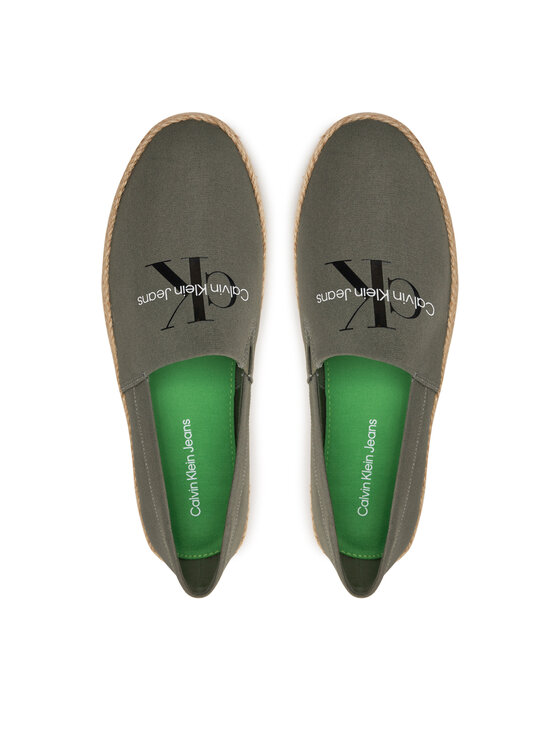 Calvin Klein Jeans Calvin Klein Jeans Espadryle Espadrille Slipon Ml YM0YM00935 Zielony