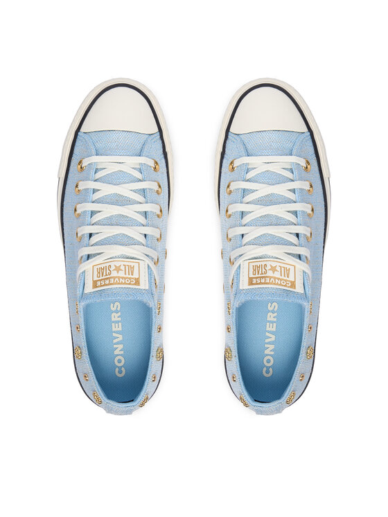 Converse Converse Plátenky Chuck Taylor All Star Heathered Glam A17596C Modrá