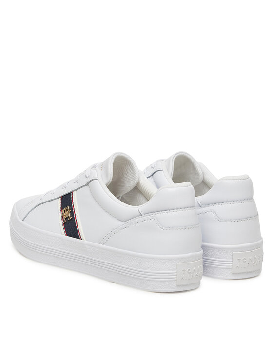 Tommy Hilfiger Tommy Hilfiger Снікерcи Vulc Webbing Sneaker FW0FW08903 Білий