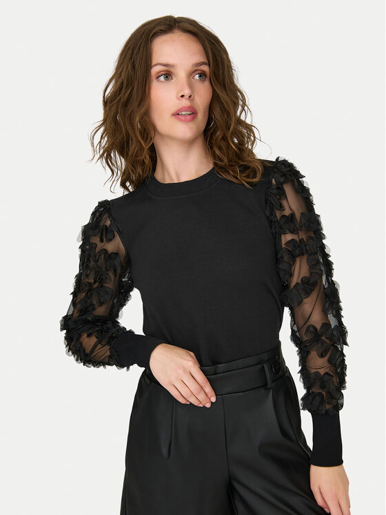 JDY Bluză Fairview 15220558 Negru Regular Fit