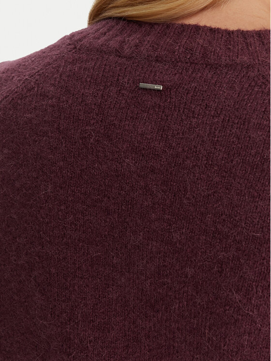 BOSS BOSS Светр Febisan 50478315 Бордовий Regular Fit