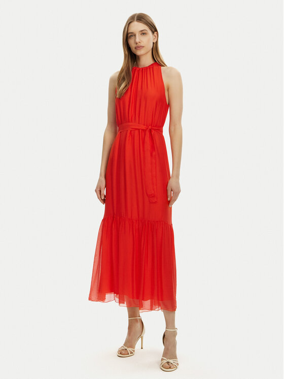 Haveone Haveone Letní šaty AFF-N004 Oranžová Loose Fit