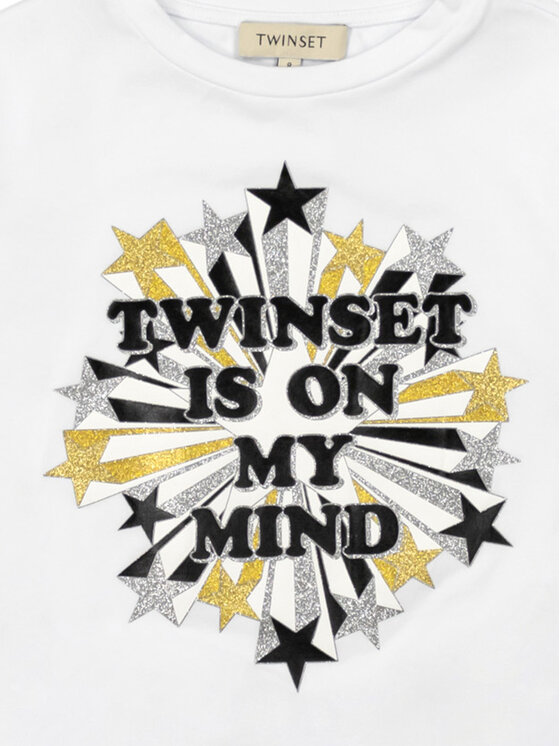 TWINSET TWINSET Bluzka 222GJ2384 Biały Slim Fit