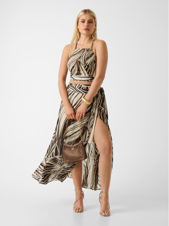 Guess Guess Top 174861 Brązowy Classic Fit